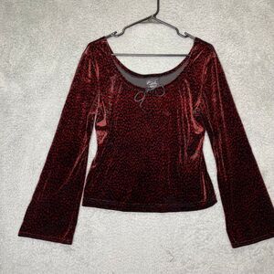 Vintage No Boundaries bell sleeve top gothic grunge witchy whimsigoth y2k L